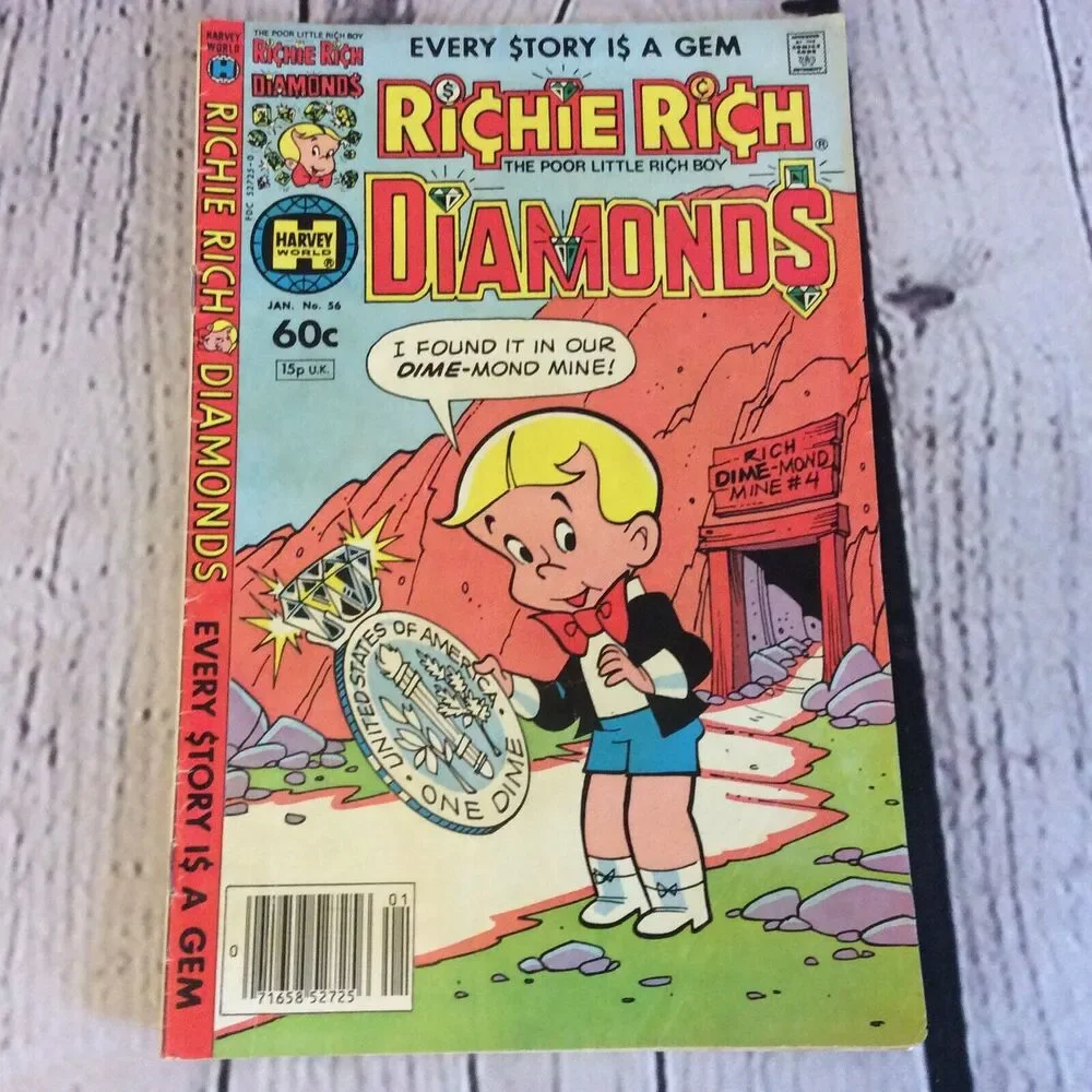 Richie Rich Diamonds #56 ~Harvey World Comics 1982